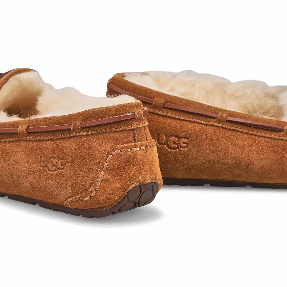 Girl's Dakota Suede Moccasin - Chestnut